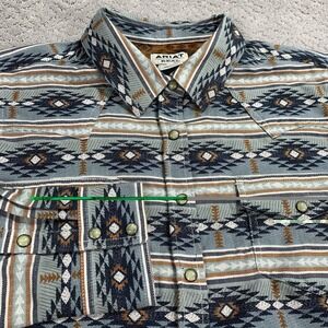Ariat Women's Real Creekside Snap Shirt XXL Jacquard Western Long Sleeve NWT